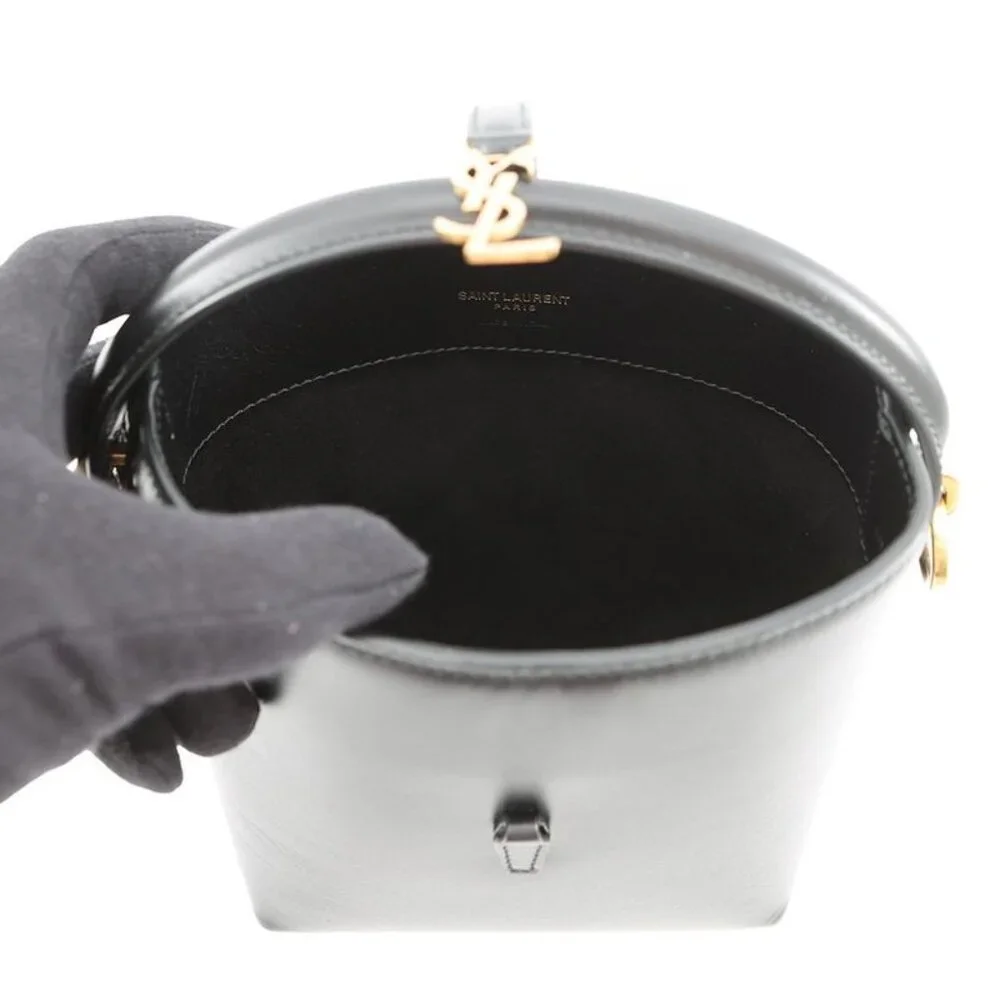 Saint Laurent Paris le 37 Mini Bucket Bag Leather - Picture 6 of 10